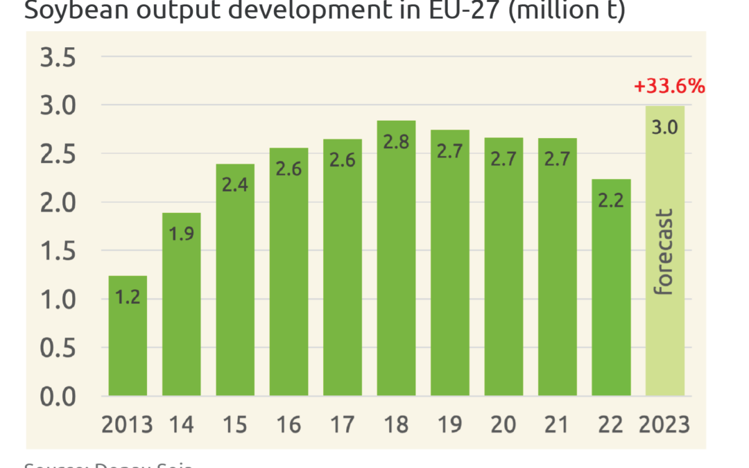 Producție record de soia în Europa: 11,5 milioane de tone