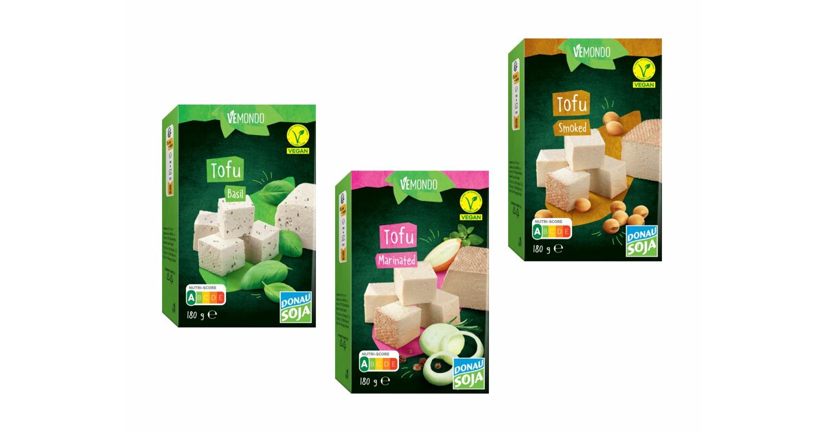 Lidl Vemondo tofu, Donau Soja label