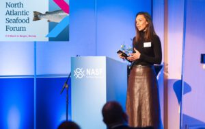 Presentation at North Atlantic Seafood Forum 2026 on sustainable aquaculture and Europe Soya