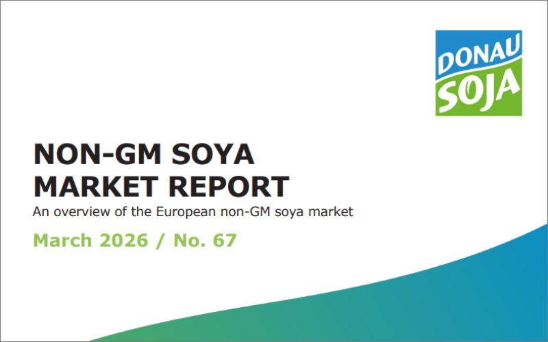 Cover of the Donau Soja European non-GM soya market report March 2026