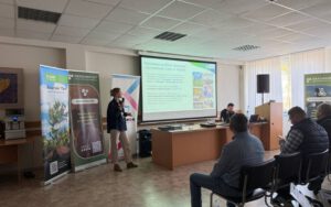 Presentation on soya cultivation roadmap 2026 in Ukraine with stakeholders attending