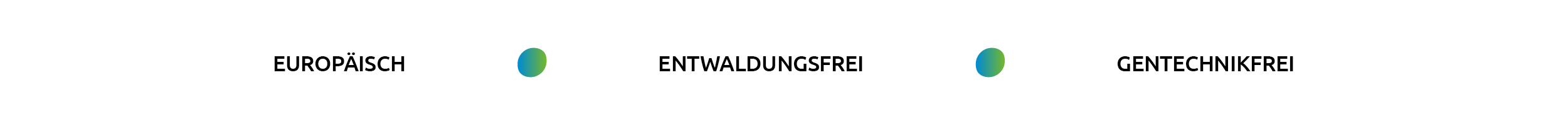 Header banner in English showing campaign values “European”, “Deforestation-free” and “Non-GMO”