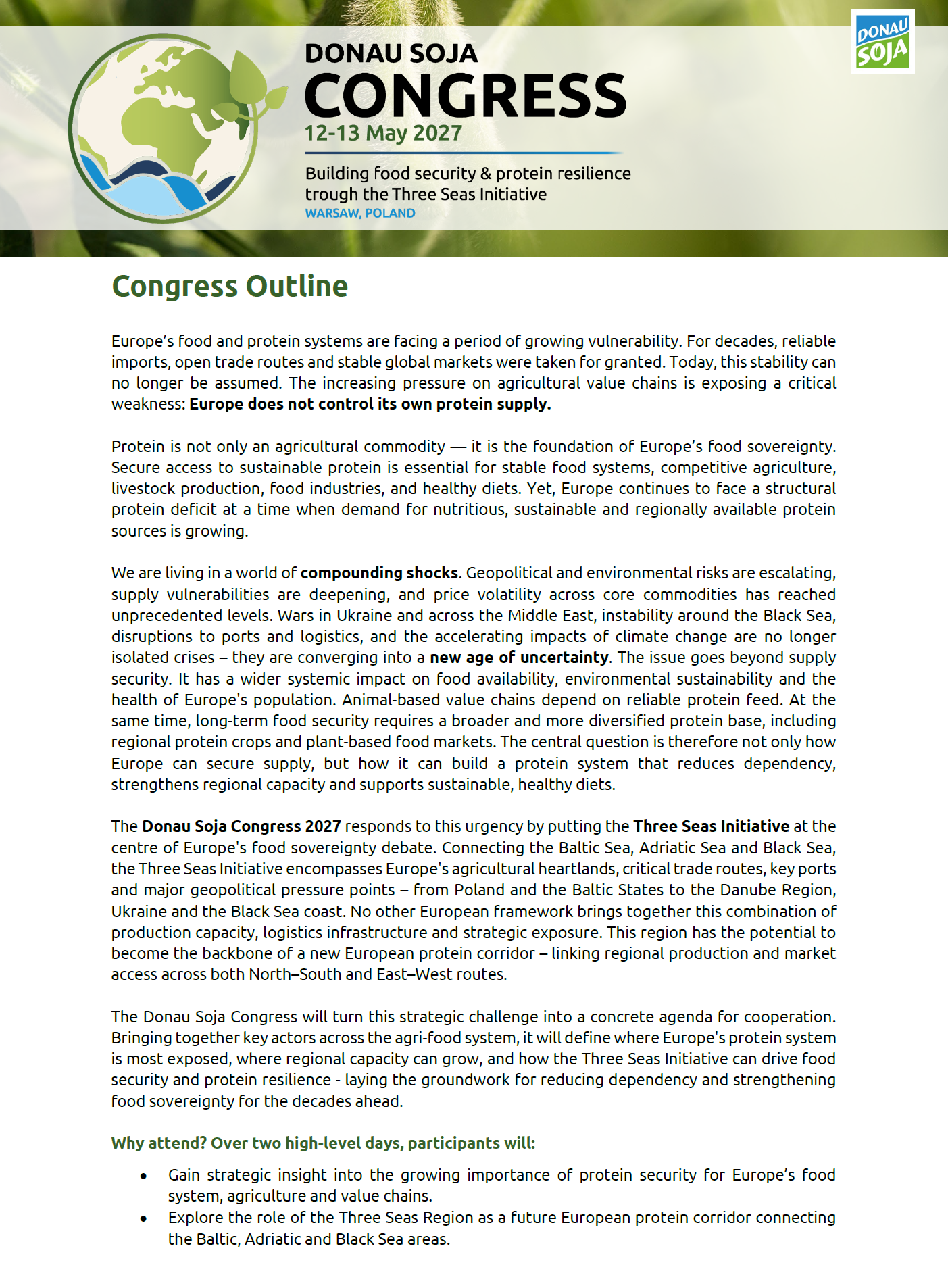 preview image of the programme for the next Donau Soja General Assembly & Networking Event 2025, taking place on 4.September in Urania Vienna 